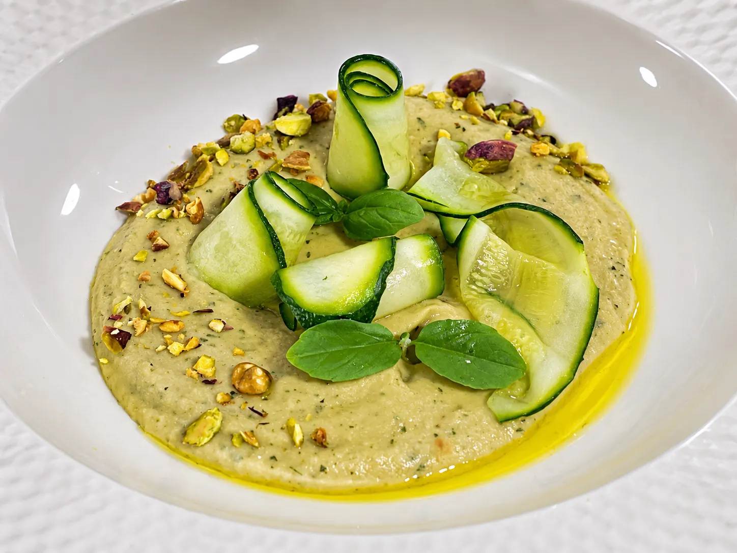 Pistachio and Zucchini Puree · Pistachio, zucchini